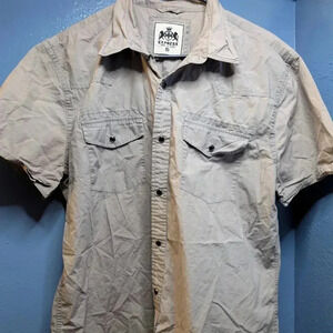 Express Rider Men's M Collared Button Down Western Workwear Shirt